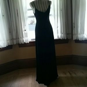 Black floor length dress